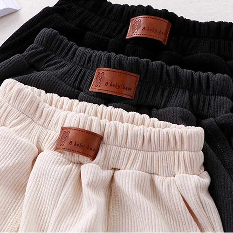 Children Pants Boys Girls Solid-colored Sweatpants Trousers  Sports Pant 3-14 Years Old Spring Autumn Track Pant For Boys