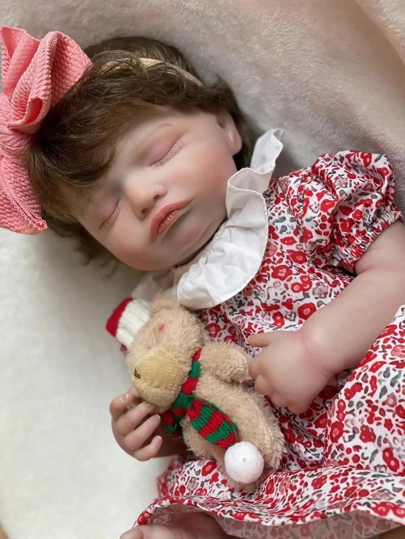 Saskia 18 Inch Lifelike Rosalie 45cm Full Body Silicone Vinyl Reborn Doll Painted Girl With Rooted Hair Waterproof Newborn Toy