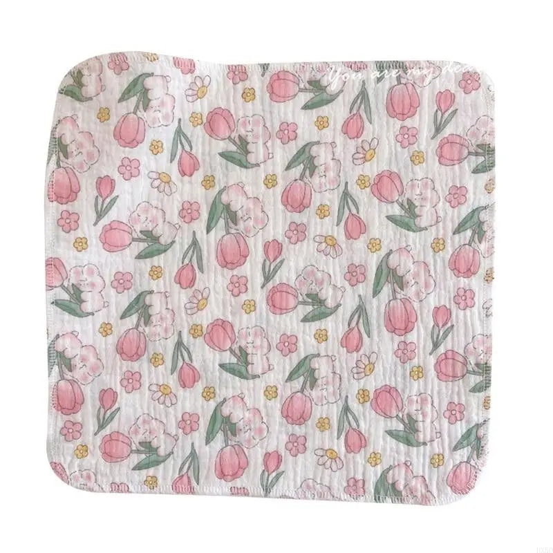 Newborn Burp Cloths Breathable 4-Layer Muslin Square Rags- Baby Washcloths Towel