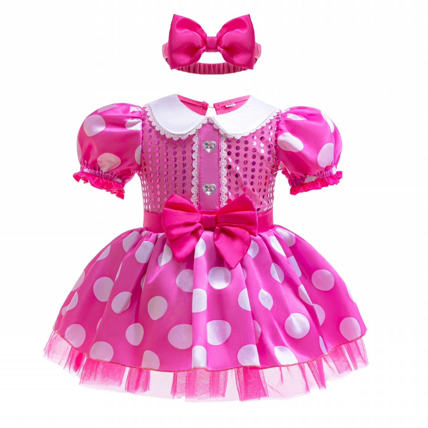 Little Girl Crawling Clothes Disney Movie Princess Role-playing Costume Baby Cute Cotton Jumpsuit Toddlers Birthday Dress