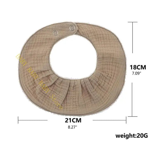 Q81A Newborn Solid Color Cloth Soft Cotton Breathable Spit Towel Bandana Burp Cloth