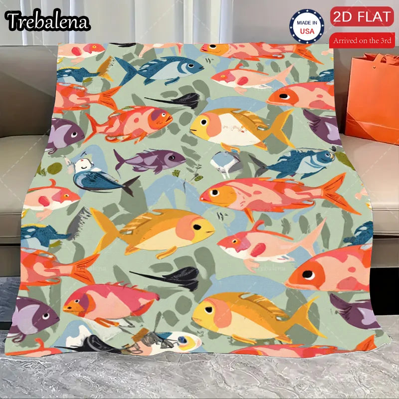 Flannel Blanket-Soft Lightweight All-season Soft Pastel Patchwork Baby Blanket for Boys Girls Newborns
