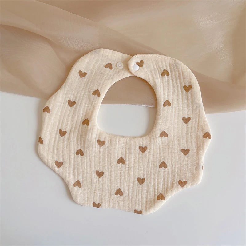 Summer Baby Cotton Gauze Waterproof Bibs Soft Cartoon Infant Bib Burp Cloths Bandana Scarf for Boy Girl Feeding Saliva Towel New