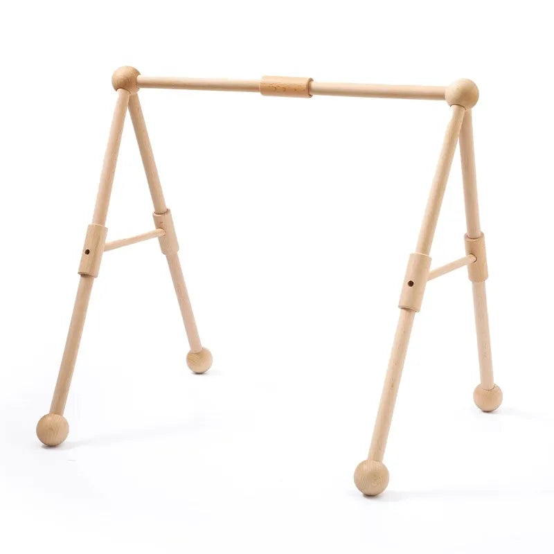 Baby Wooden Gym Frame Rocket Model Newborn Play Gym Activity Celestial Hanging Pendant Rattle For Baby Education Montessori Toys