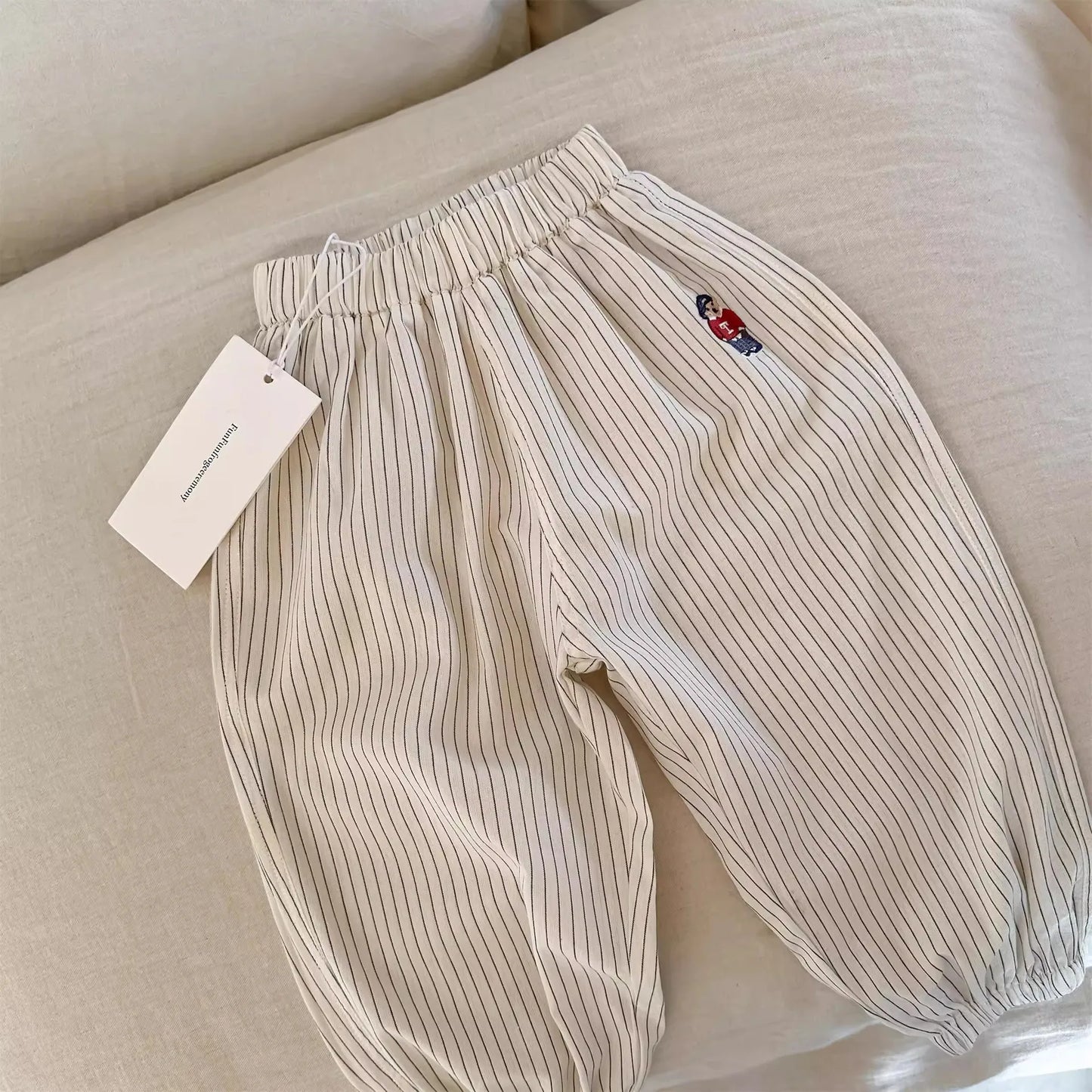 Cotton Versatile Kid Pantalons Casual Fashion Trousers Baby Pants Newborn Toddlers Autumn Spring Summer Soft Muslin Clothes Pant
