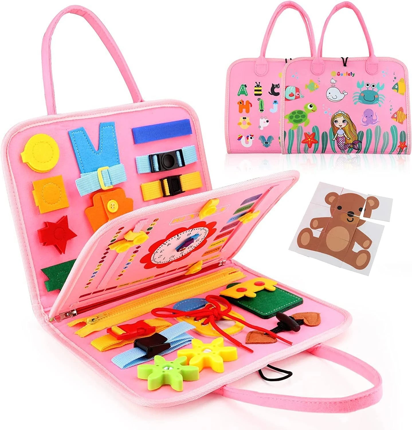 Busy Board Montessori Toys for Toddler Busy Book Sensory Preshool Early Education Learning Fine Motor Skills Toys For Children