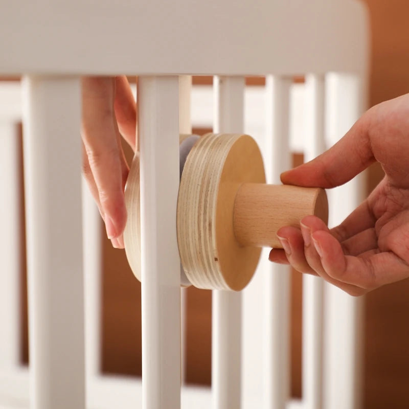 Baby Montessori Wooden Gym Frame Rattle Toys Newborn Mobile Hanging Sensory Toys Foldable Play Gym Frame Kid Holder Bracket Gift