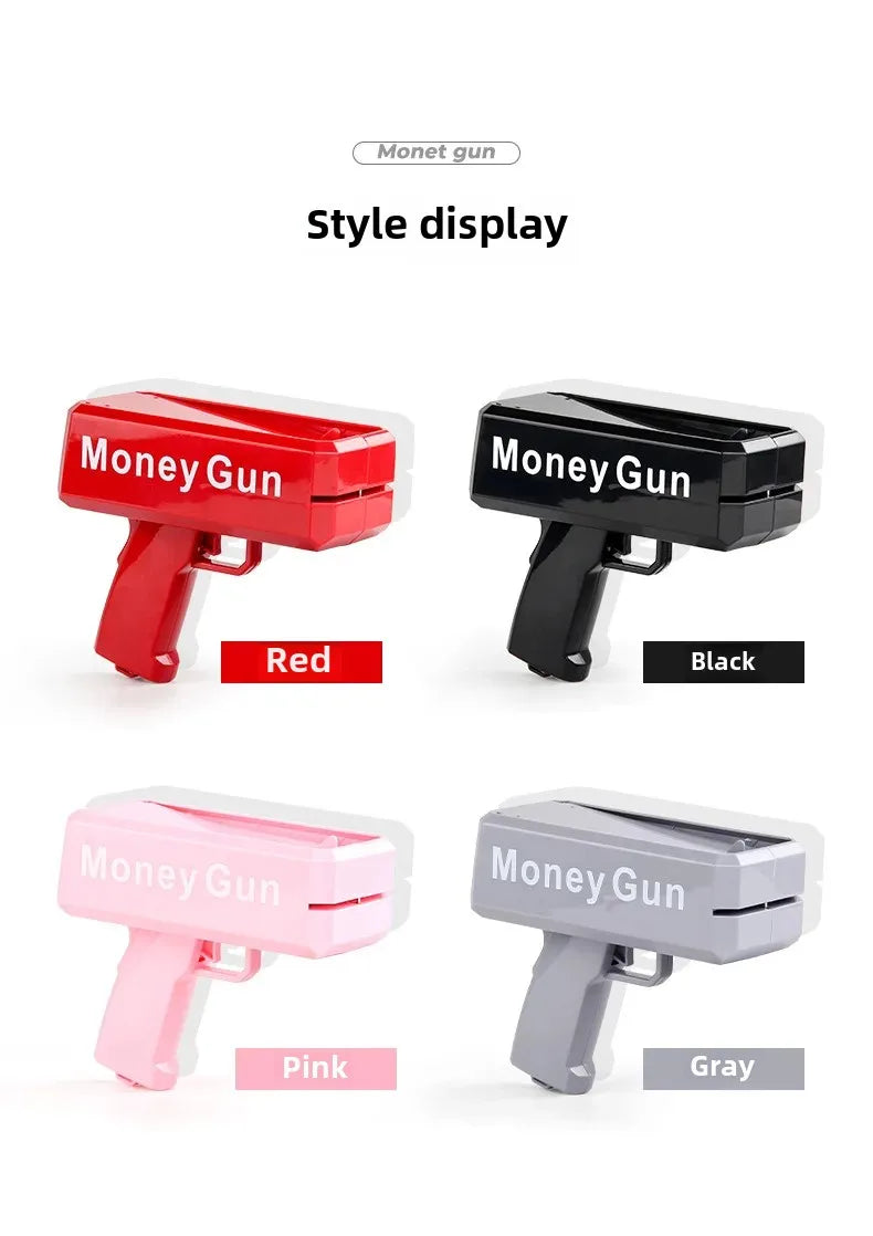 Novel Money Spray Gun Toy For Parties Weddings Gold Dollar Bill Shooter Fun Interactive Game Showers Of Cash