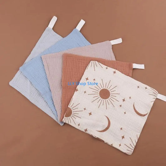 T8UD 10Pcs Baby Towel Set High Absorb Handkerchief Newborn Bath Towel Burp Cloth
