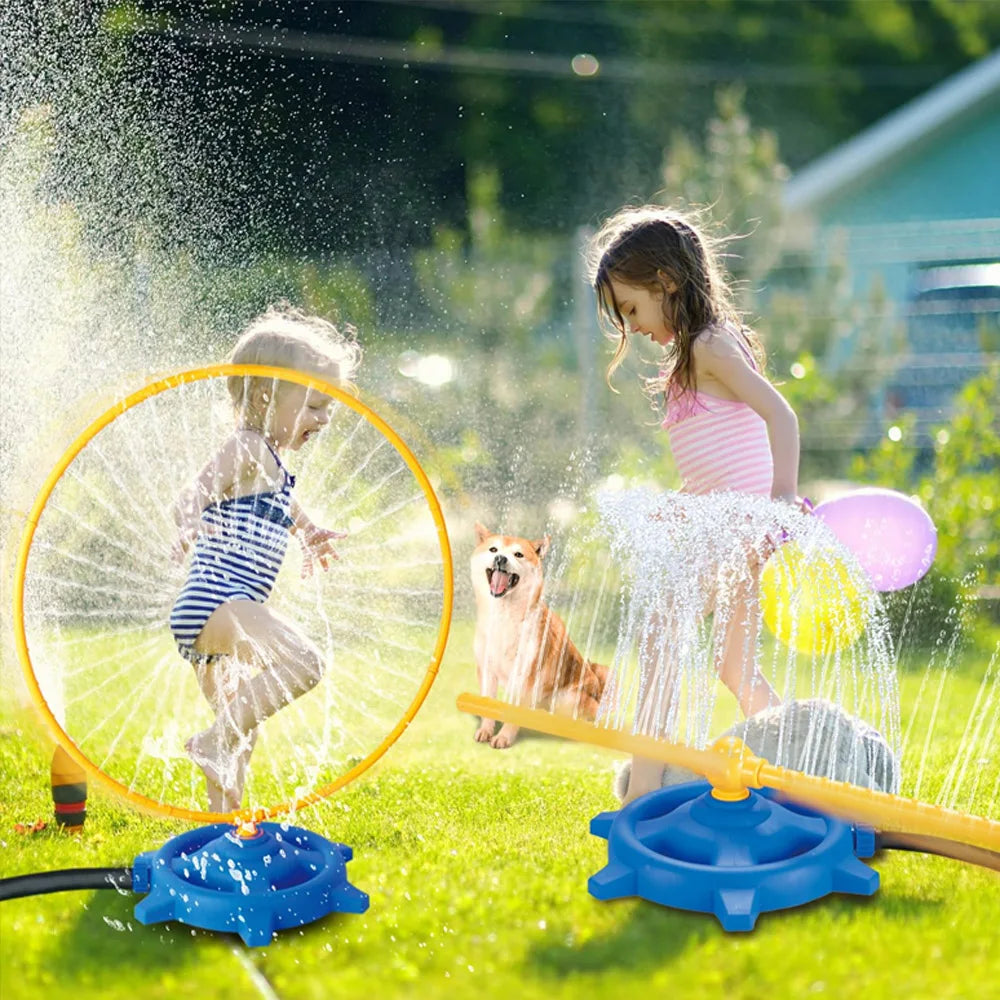 Sports Toys Hose Circular Sprinkler Ring Roating Water Spray Outdoor games for for children Backyard Garden Pool Kids Baby Toys