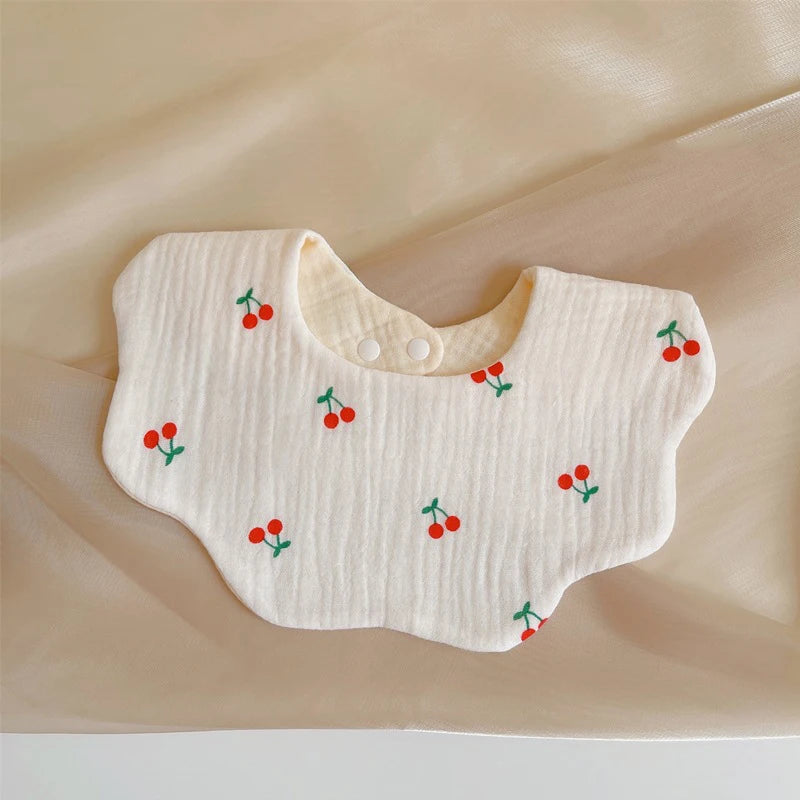 Summer Baby Cotton Gauze Waterproof Bibs Soft Cartoon Infant Bib Burp Cloths Bandana Scarf for Boy Girl Feeding Saliva Towel New