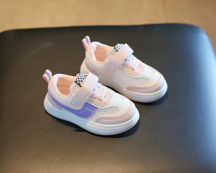 Children Spring and Autumn Sport Shoes Fashion Breathable Kids Boys Net Shoes Girls Anti-Slippery Sneakers Baby Toddler Shoes