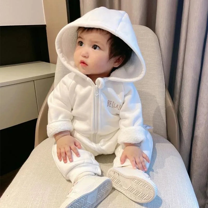 Baby Spring and Autumn Jumpsuit Boys Girls Long Sleeve Baby Clothes Newborn 0 to 18M Solid Romper Toddler Clothing Baby Overall