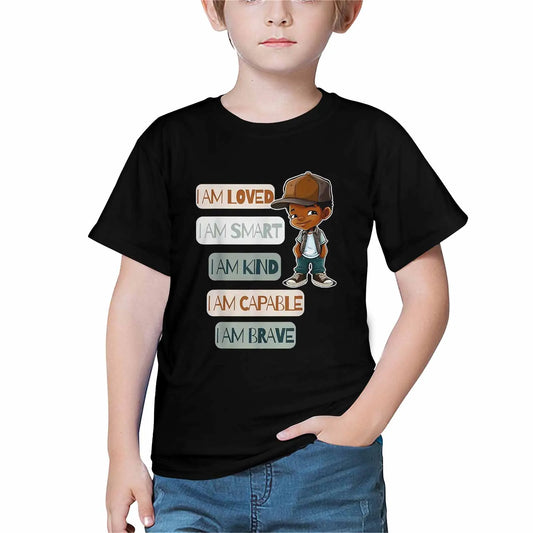 Boys T-Shirt 100% Cotton Short Sleeve Tee Top Soft Comfortable Cute Tshirts for Kids 2-14 Years Multi Colors Free Shipping