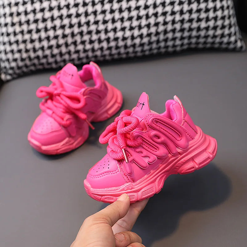 Kids Sports Shoes Children Casual Running Shoes for Boys Girls Air Mesh Breathable Fashion Sneakers Spring Summer Anti-skid Soft