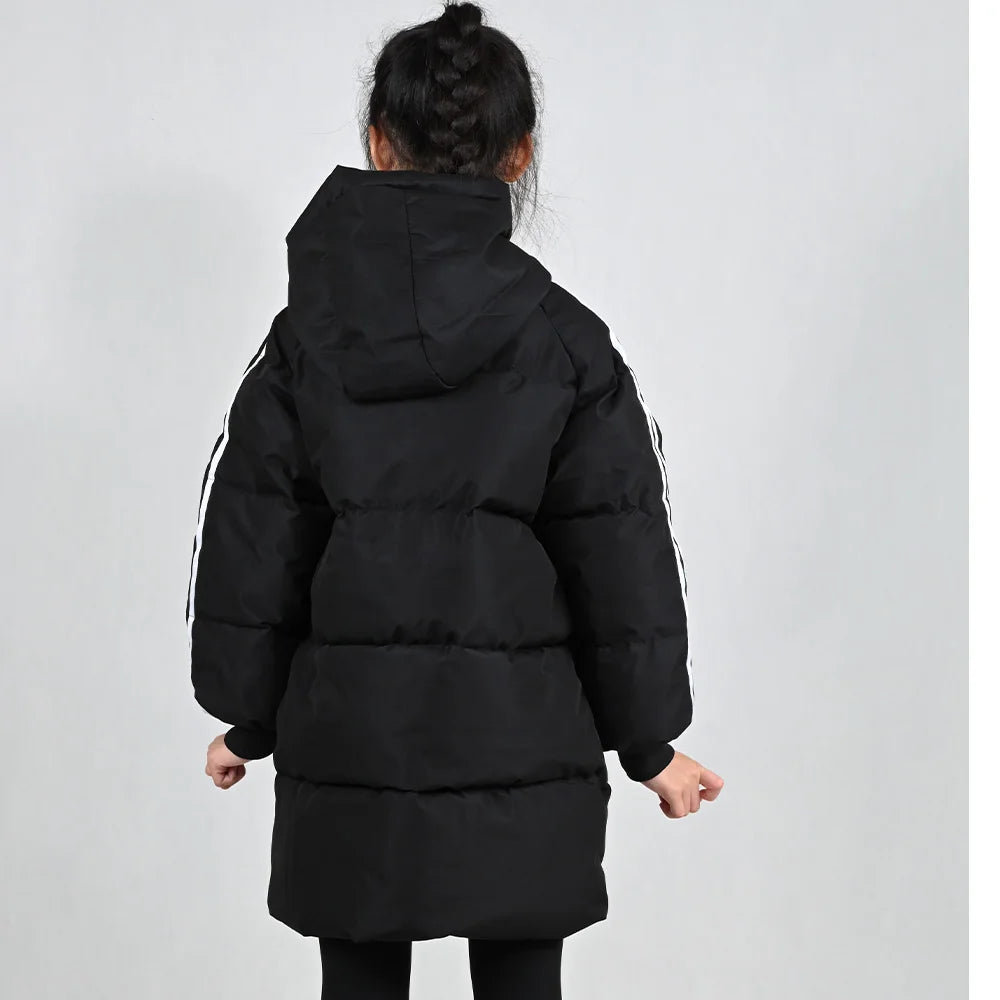 New Winter are Thickened Winter Girls Jacket and Coat Parka Boys Jacket The Medium Length Children's cotton padded clothes for