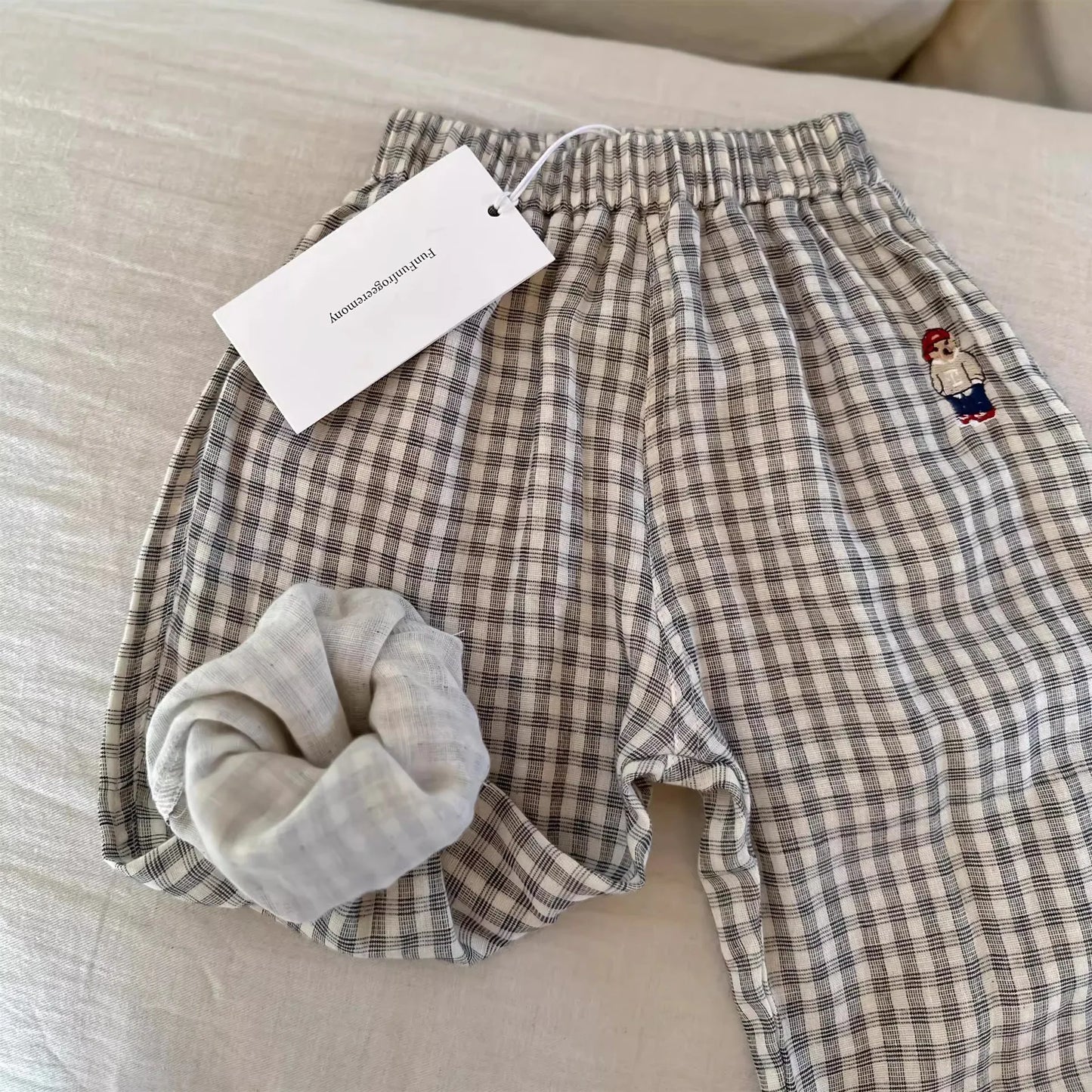Cotton Versatile Kid Pantalons Casual Fashion Trousers Baby Pants Newborn Toddlers Autumn Spring Summer Soft Muslin Clothes Pant
