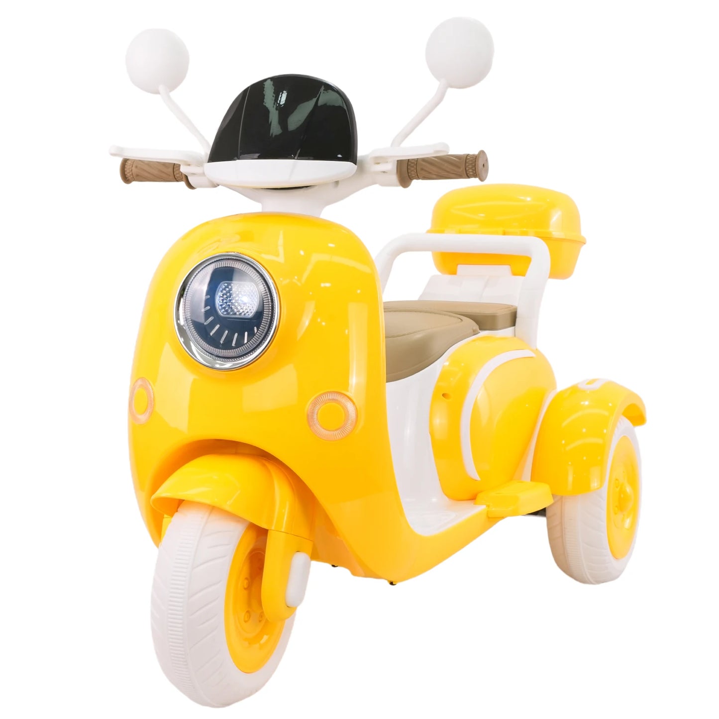 Girls Electric Motorcycle,Kids Electric Motorcycle,3- Wheel 12V Ride On Scooter for Kids , Motorcycle for Boys&Girls