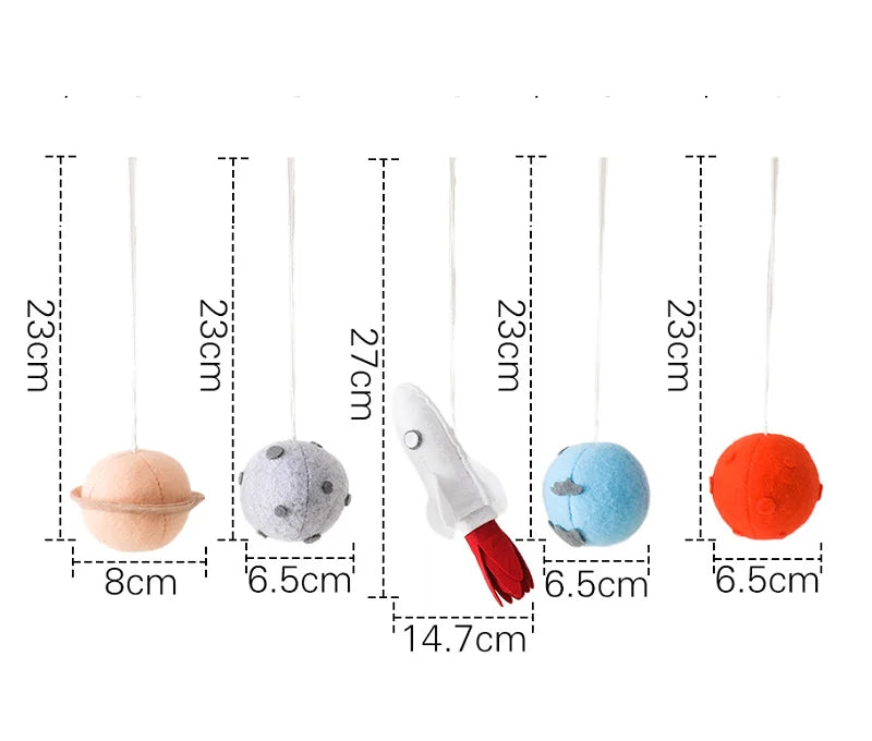 Baby Wooden Gym Frame Rocket Model Newborn Play Gym Activity Celestial Hanging Pendant Rattle For Baby Education Montessori Toys