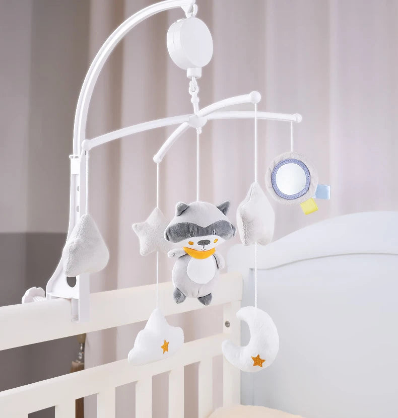 Baby Bed Bell Carousel Crib Mobiles Rattles Music Educational Toys for Cots Infant Baby Toys 0-12 Months for Newborns Gifts