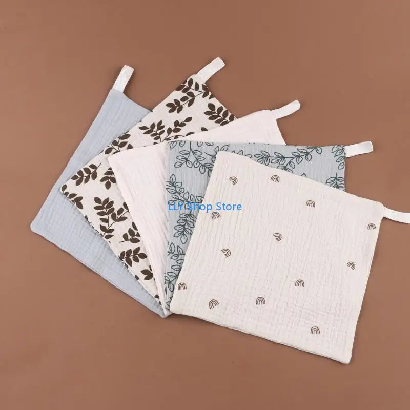 T8UD 10Pcs Baby Towel Set High Absorb Handkerchief Newborn Bath Towel Burp Cloth