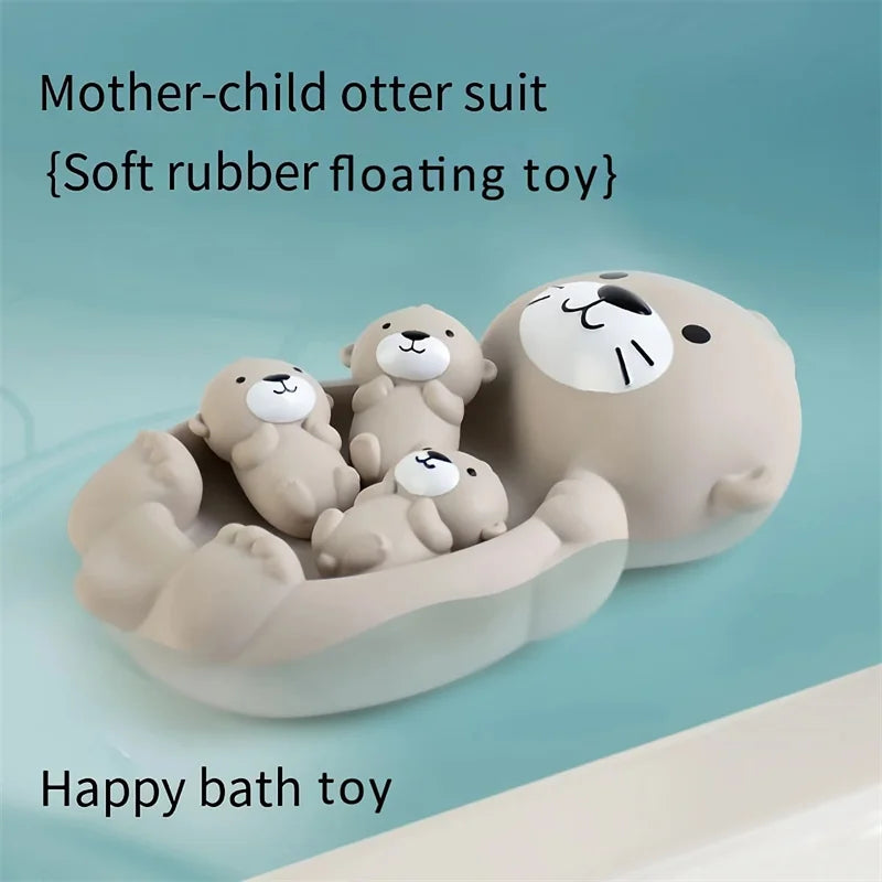 Children's Bathroom Floating Animal Otter Sealed Floating Water Toy Baby Bath Toys Swimming Pool Toy Comfort Toy