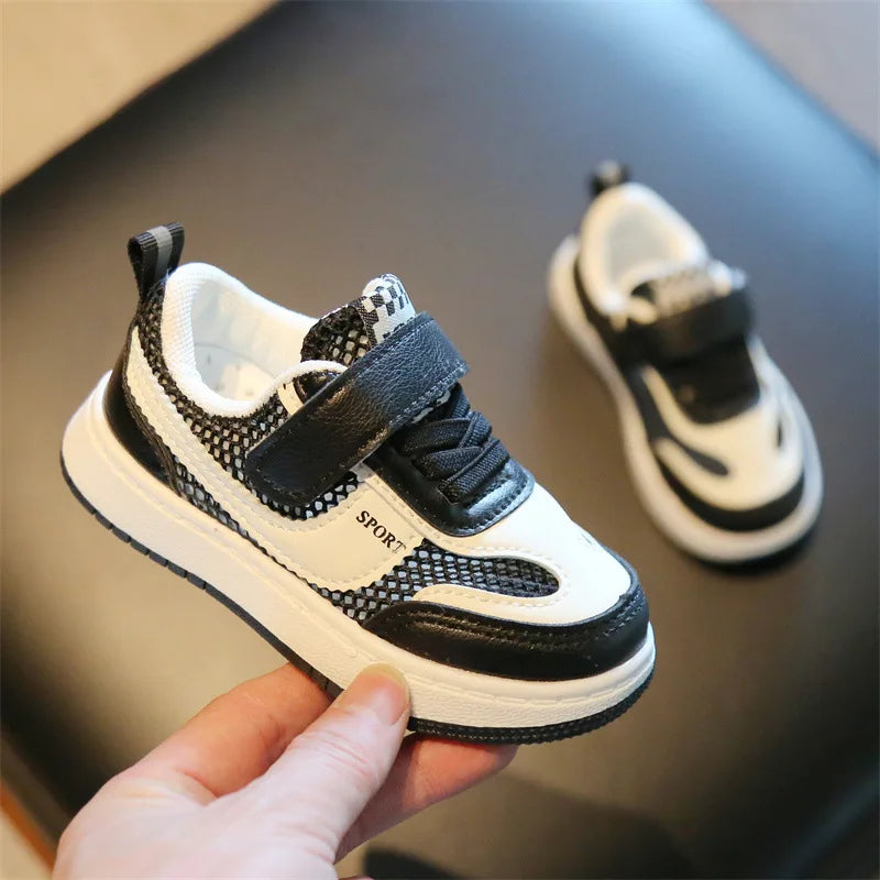 Children Spring and Autumn Sport Shoes Fashion Breathable Kids Boys Net Shoes Girls Anti-Slippery Sneakers Baby Toddler Shoes