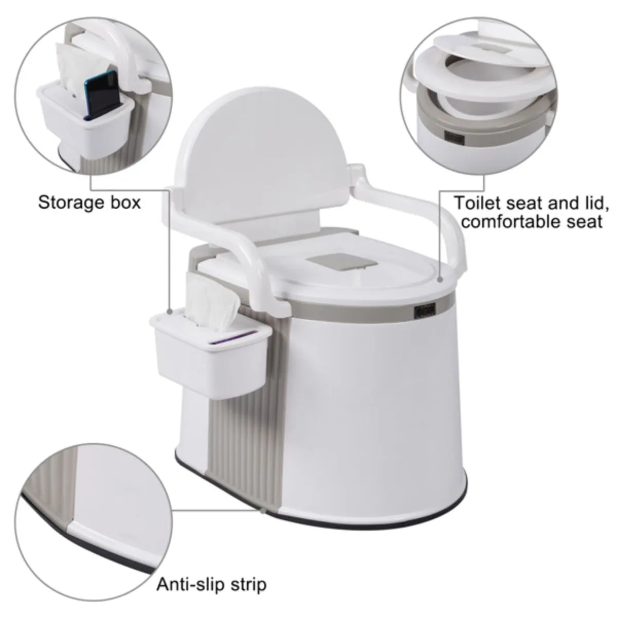 Outdoor Portable Toilet Portable Travel Toilet for Camping  Hiking Toilet Fishing Toilet Elderly Toilet Stool
