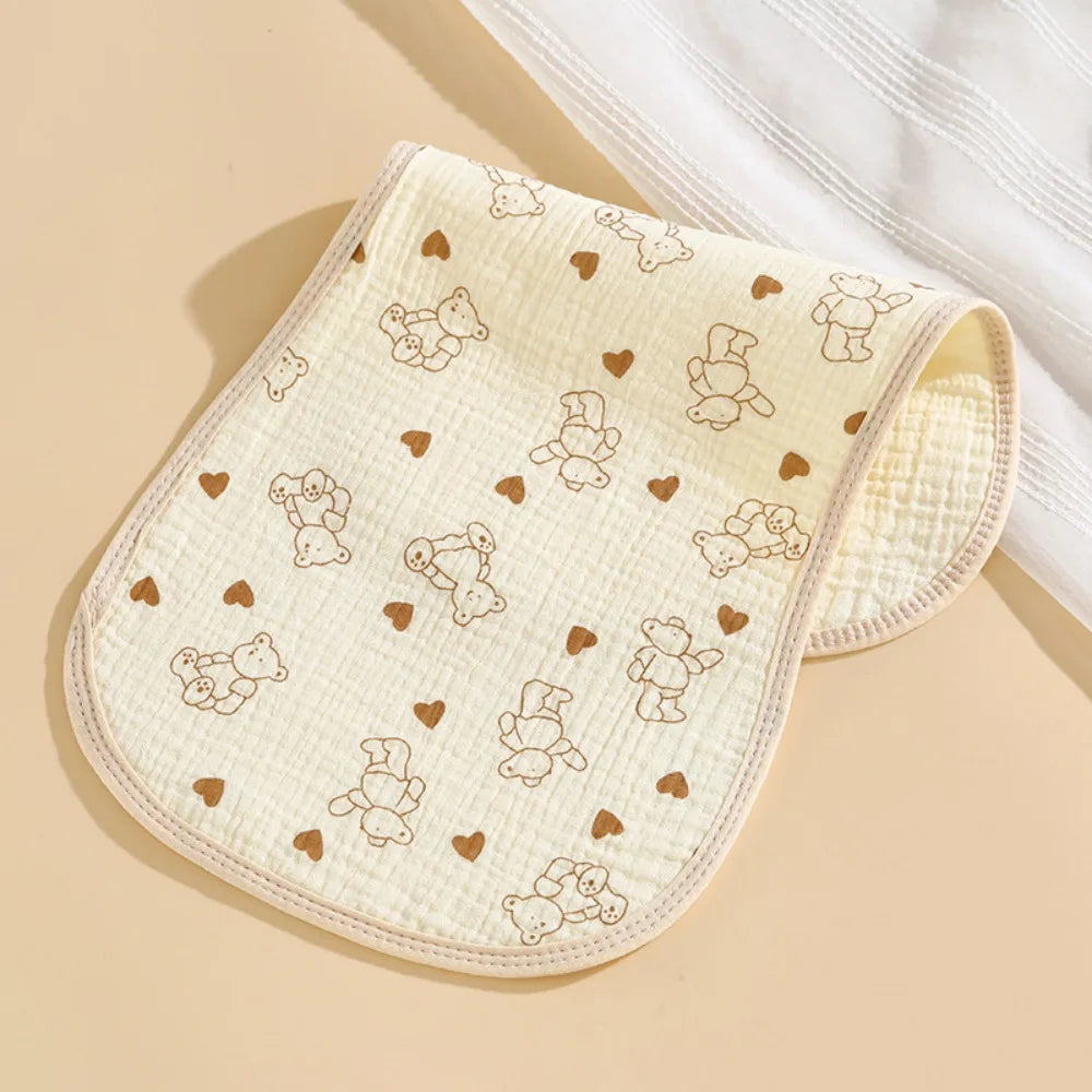 New Six-layer Gauze Newborn Baby Burp Towel Absorbent Lightweight Baby Drool Towel Waterproof Shoulder Pad