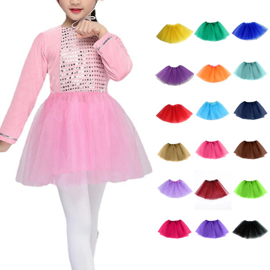 Baby Girls Tutu Skirts Kids Elastic Waist Pettiskirt Girl Princess Tulle Skirt Mini Skirts Children Clothing