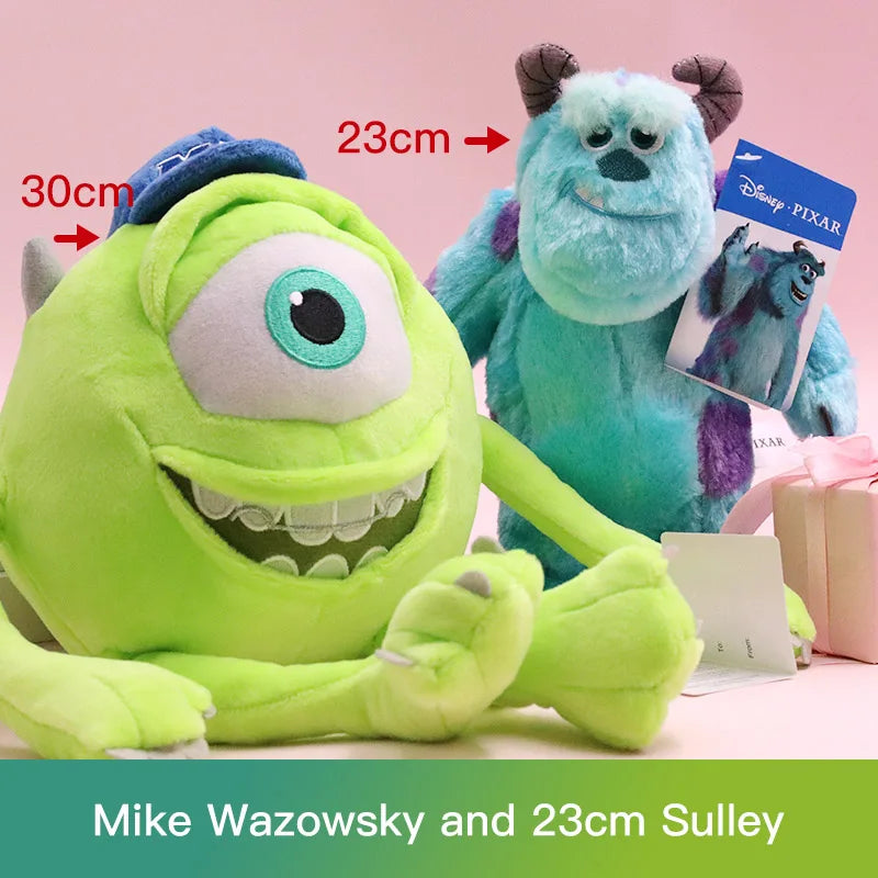 Disney Kawaii Sulley Mike Wazowsky Monsters University Stuffed Plush Animals Toy Sets Cute Pixar Doll For Boy Girl Birthday Gift