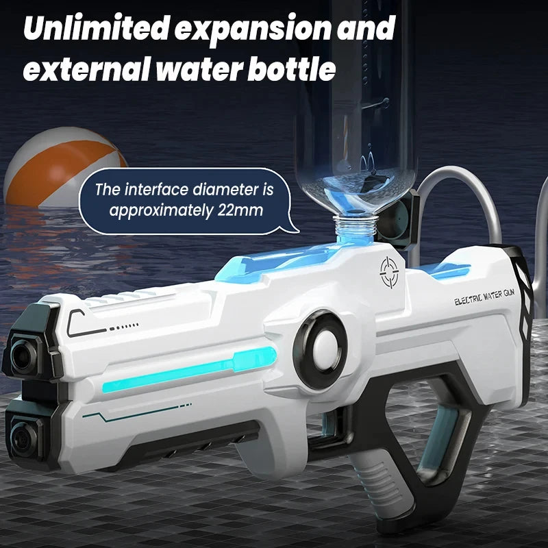 Super Fully Automatic Electric Water Gun Toys, 2024 New Summer Pool Shooting Electric Water Gun Battle Children's Adult Gifts