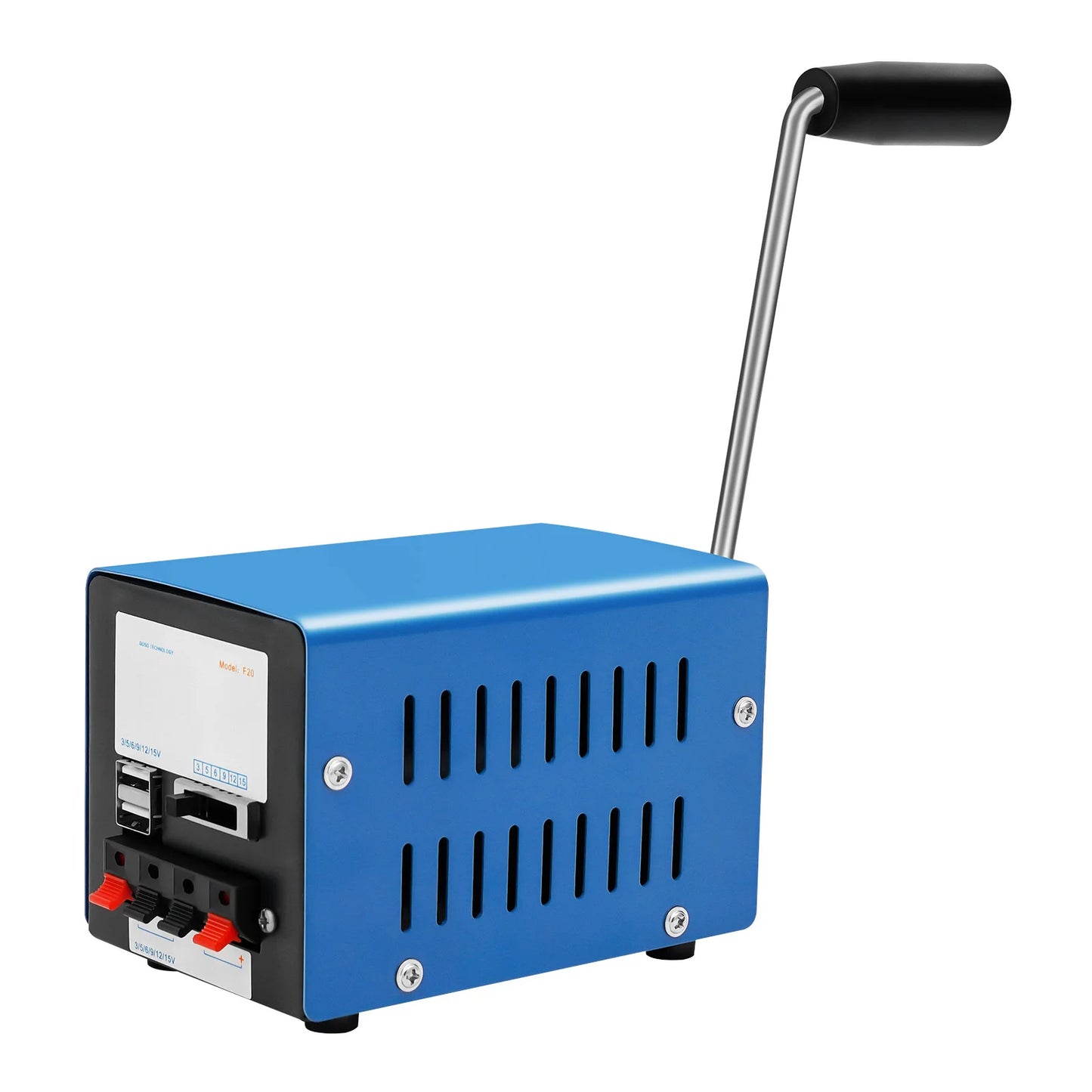 20W Manual Hand Crank Generator Portable Emergency USB Charging Generator for Travel Camping Survial