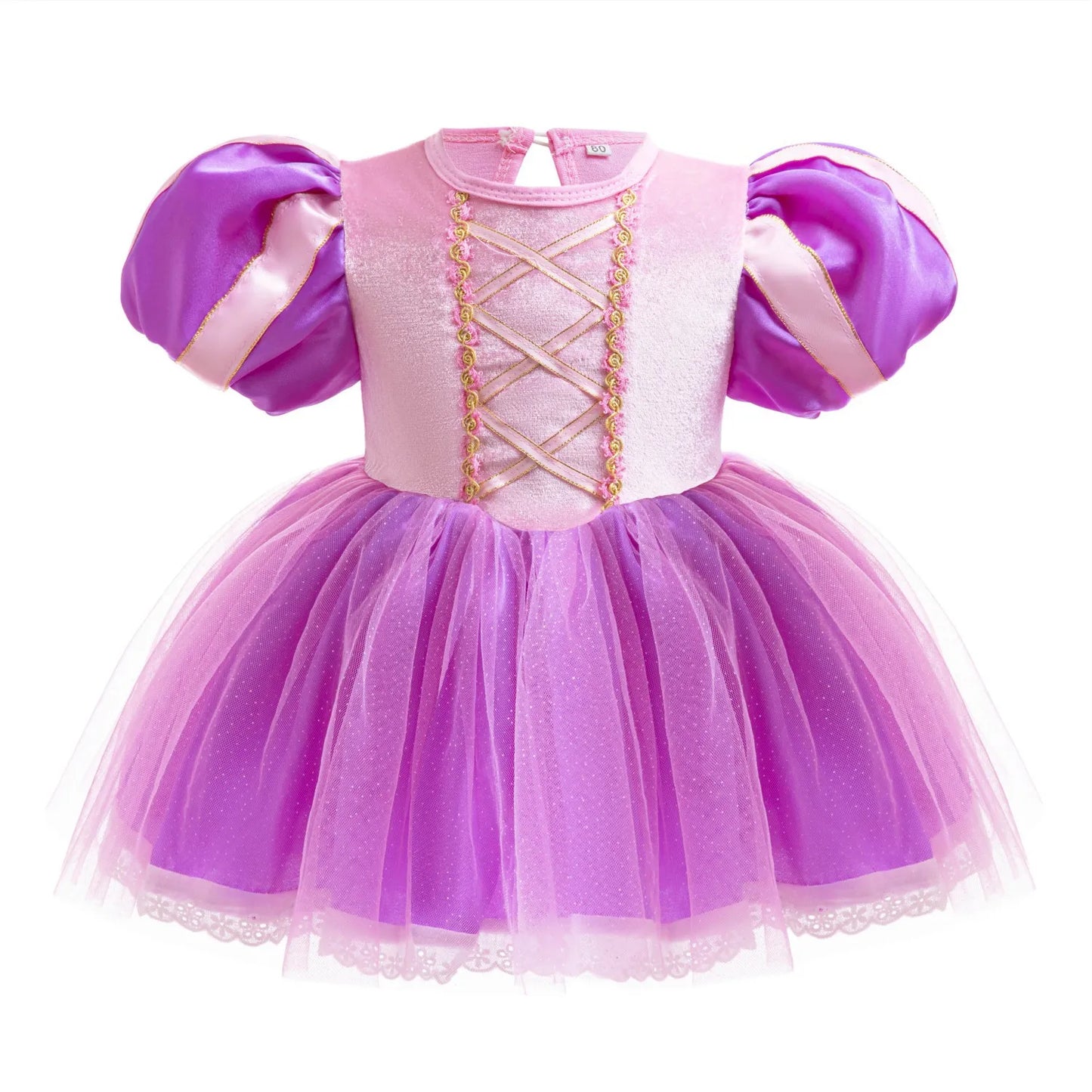 Little Girl Crawling Clothes Disney Movie Princess Role-playing Costume Baby Cute Cotton Jumpsuit Toddlers Birthday Dress