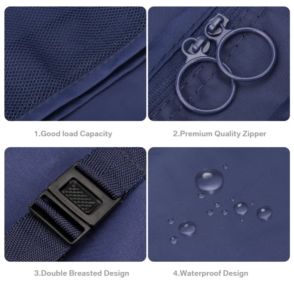 Waterproof Packing Cubes 8pc Set for Suitcases Travel Packing Organizer With Double Zipper Pulls Mesh Top 100% Durable Polyester