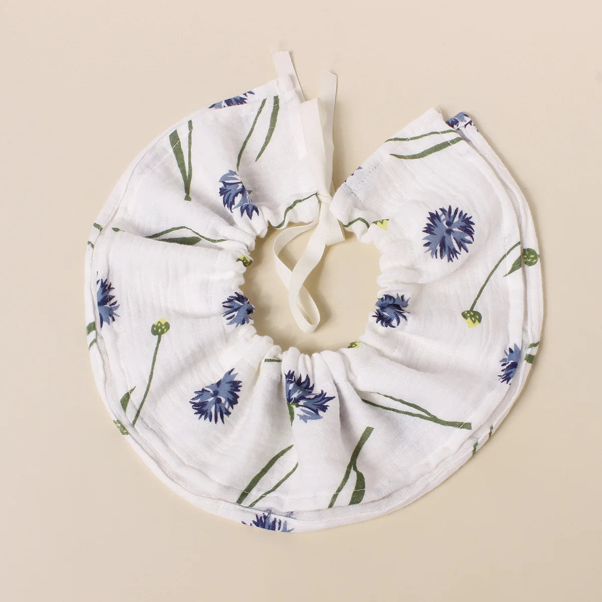 Cotton Gauze Lace Up Baby Bibs New Print Saliva Towel Newborn Burp Cloths Bandana Scarf for Boys Girls Feeding Drool Bib Summer