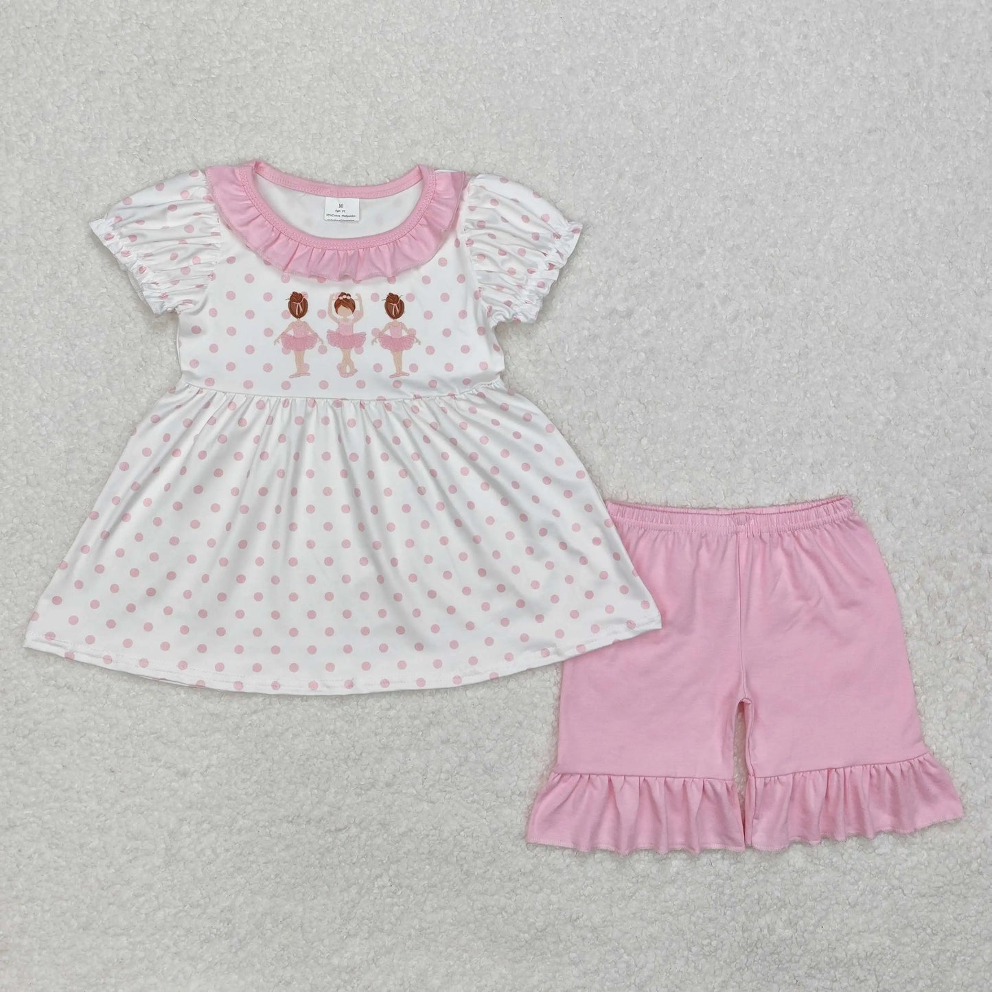 3.20 y NEW stock Baby Girls Summer Clothing Wholesale Boutique Embroidery MAMA'S GIRL Flower Pattern Pink Shorts set