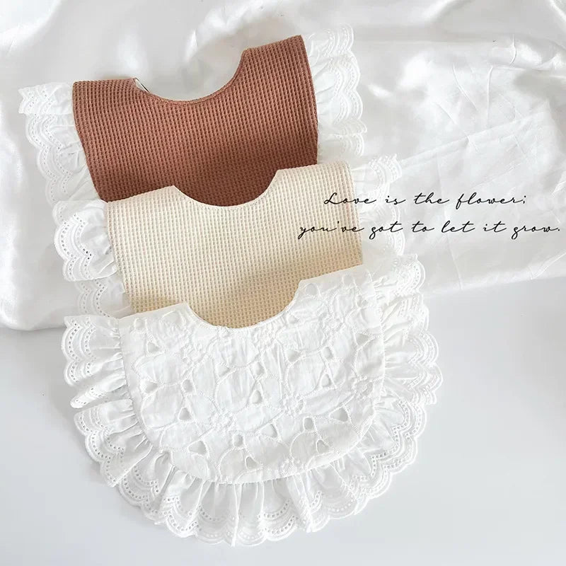 INS-style Cotton Bib for Babies U-shaped Waterproof Drool Cloth Spit-up Cloth Baby Accessories Child Care Drool Towel Baby Stuff