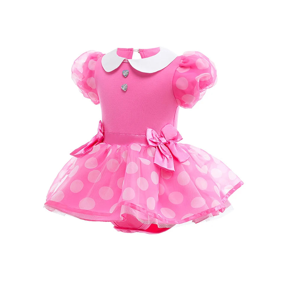 Little Girl Crawling Clothes Disney Movie Princess Role-playing Costume Baby Cute Cotton Jumpsuit Toddlers Birthday Dress