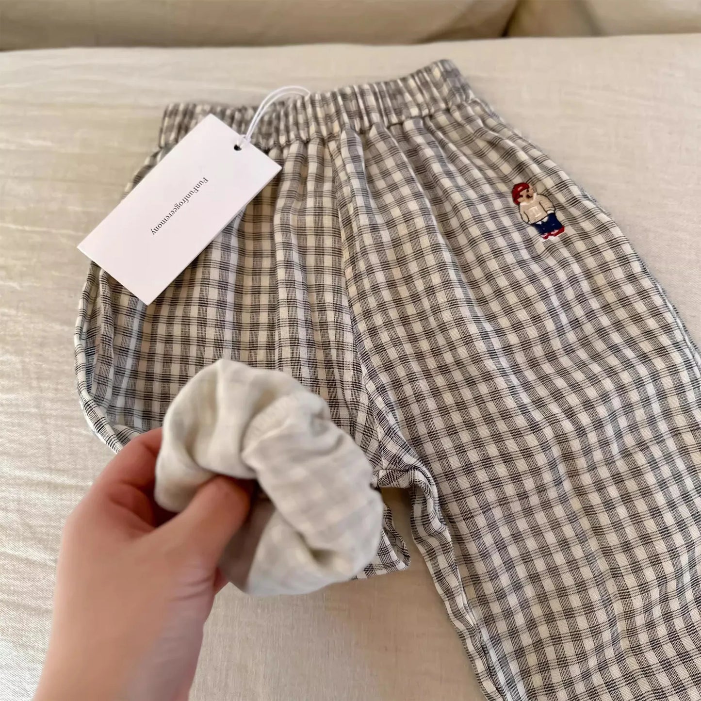 Cotton Versatile Kid Pantalons Casual Fashion Trousers Baby Pants Newborn Toddlers Autumn Spring Summer Soft Muslin Clothes Pant