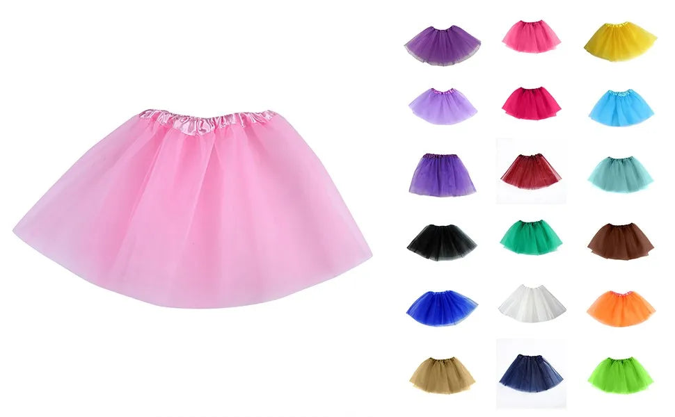 Baby Girls Tutu Skirts Kids Elastic Waist Pettiskirt Girl Princess Tulle Skirt Mini Skirts Children Clothing