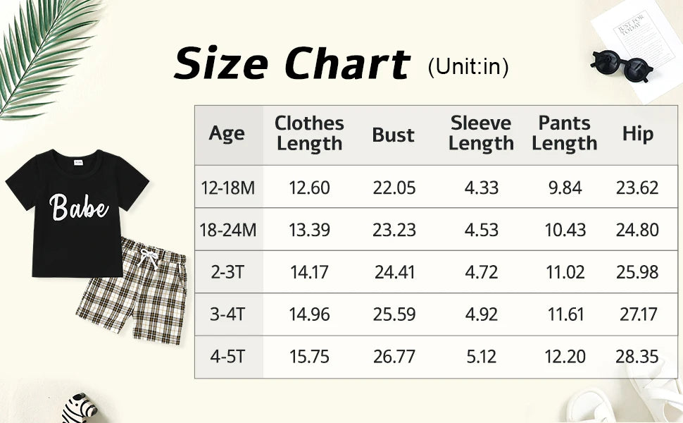 Toddler Boy Outfits 12M-5T Toddler Summer Short Sleeve T+Shorts 2 Sets Baby Boys Clothes