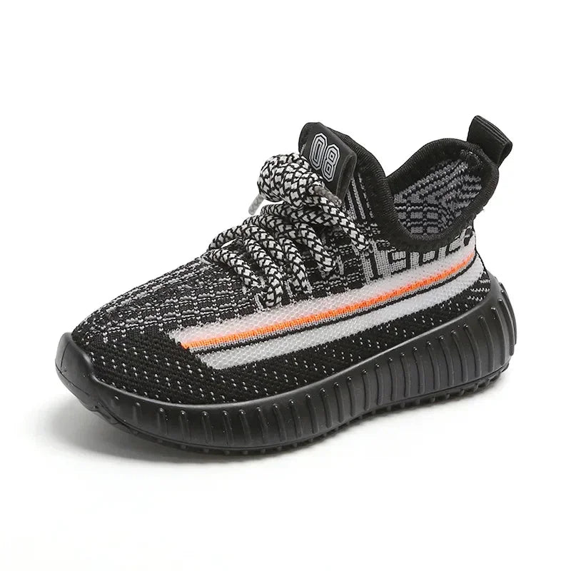 Size 21-32 Kids Casual Shoes Summer Boys Sneakers Breathable Knit Non-slip Shoes Lightweight Girls Casual Children's Shoes
