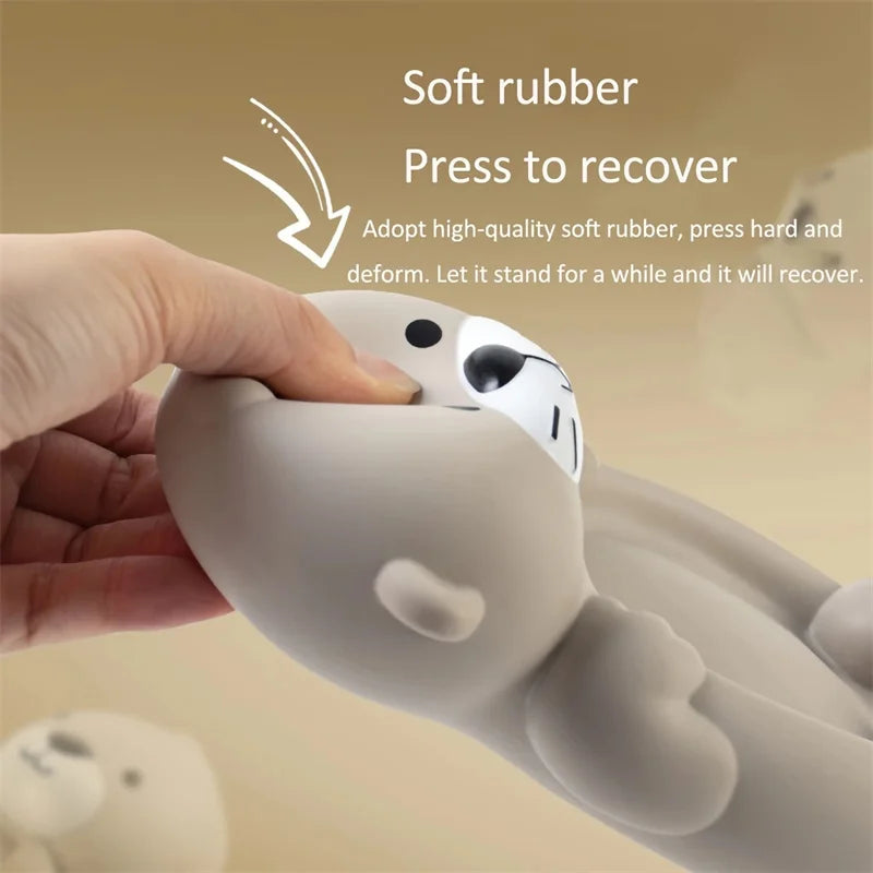 Children's Bathroom Floating Animal Otter Sealed Floating Water Toy Baby Bath Toys Swimming Pool Toy Comfort Toy