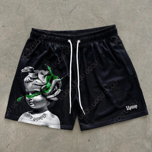 Art Boy Graphic Shorts Fashion Beach Shorts Hawaiian Shorts Summer Loose Luxury Swimwear Adults and Kids Sports Shorts