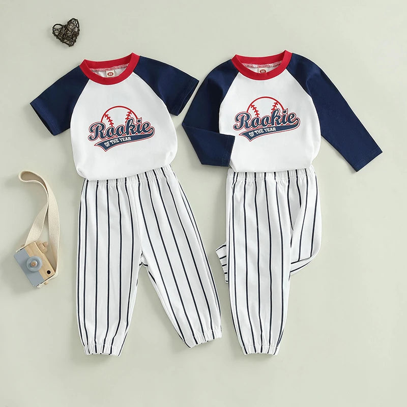 Toddler Boy Birthday Outfit Football Number Print Short Long Sleeve T-shirts Camouflage Long Pants 2 Pcs Set
