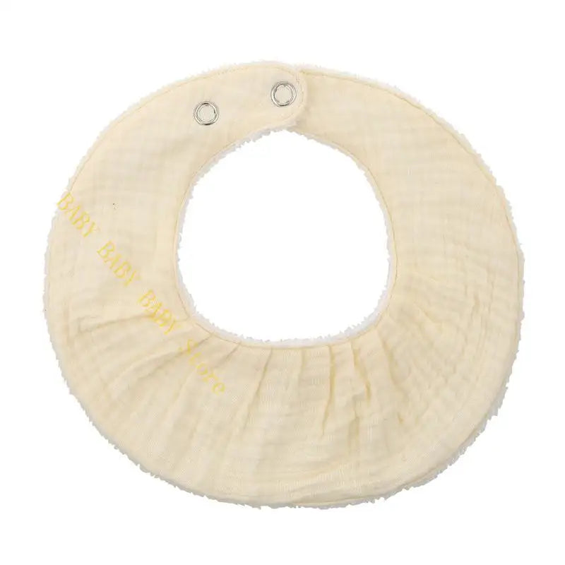 Q81A Newborn Solid Color Cloth Soft Cotton Breathable Spit Towel Bandana Burp Cloth