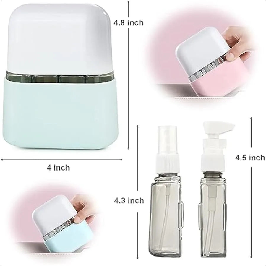 Travel Bottle Set 8 Pack TSA Approved Travel Size Bottles Travel Containers Dispenser Travel Shampoo Bottles for Cosmetic Condi