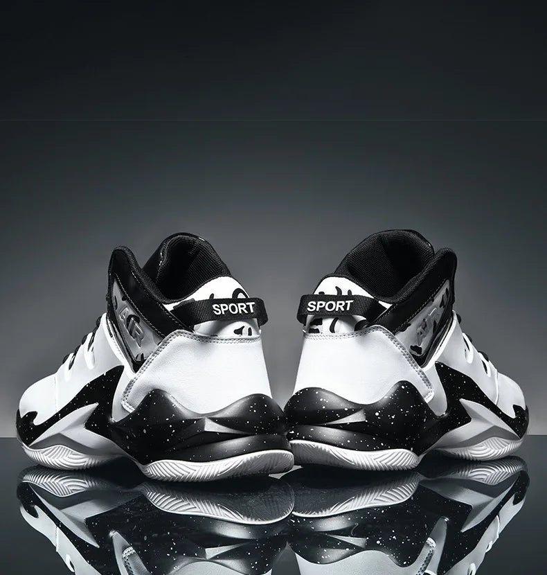 Men's  basketball shoes, breathable and non slip outdoor sports shoes, walking and running basketball shoes