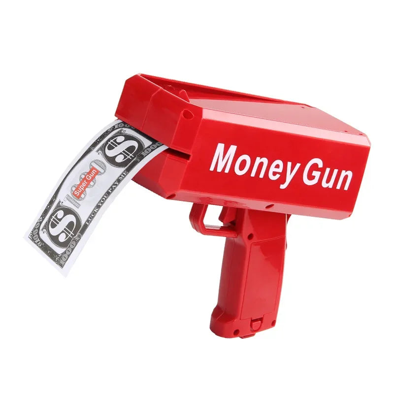 Novel Money Spray Gun Toy For Parties Weddings Gold Dollar Bill Shooter Fun Interactive Game Showers Of Cash